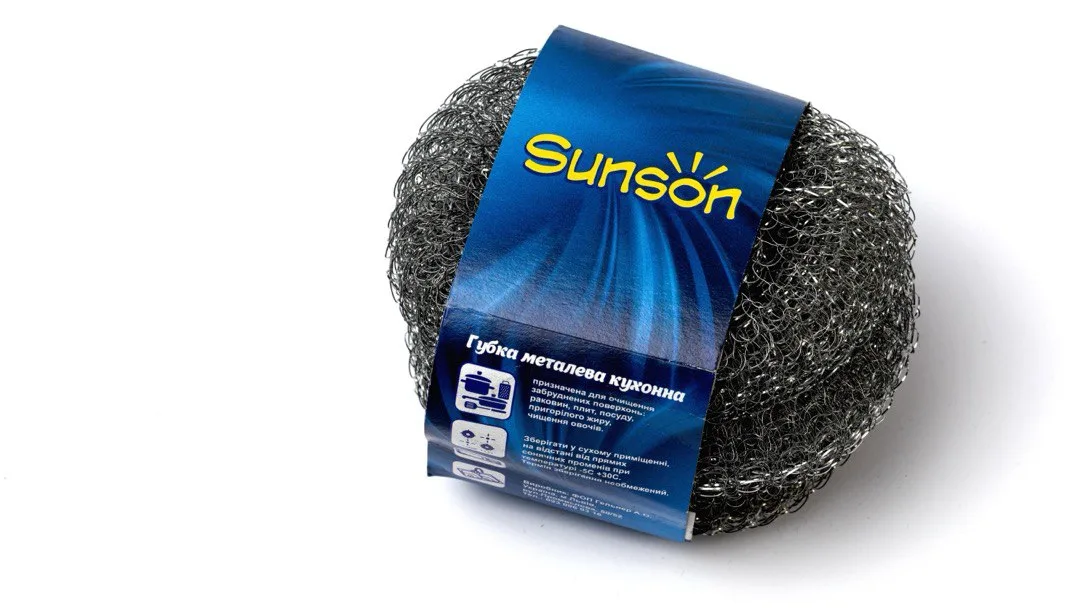 Губка металлическая кухонная Sunson