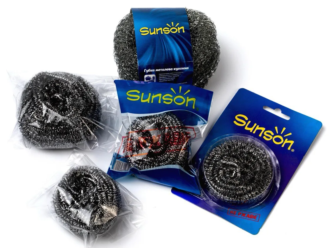 Губка металлическая кухонная Sunson